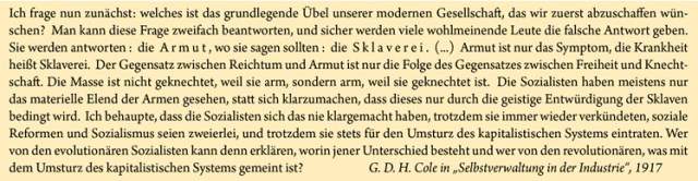 G.D.H. Cole Zitat