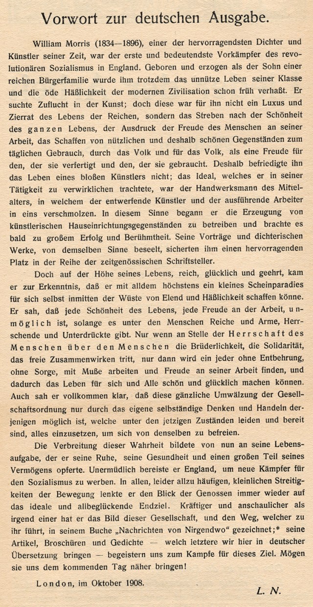 Lieder der Arbeit Vorwort